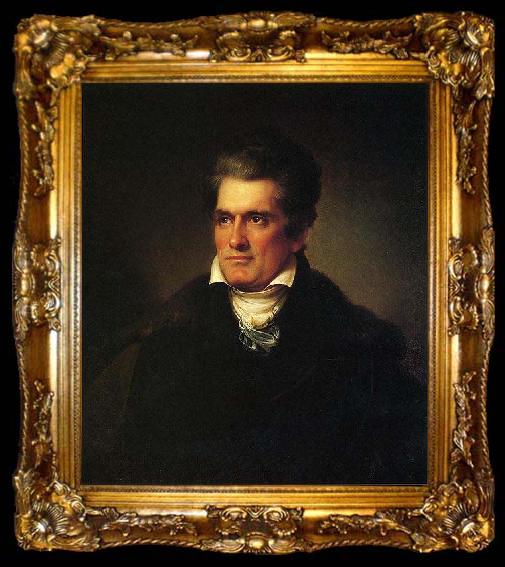 framed  Rembrandt Peale John C. Calhoun, ta009-2